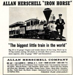Allan Herschell Company's Iron Horse Express Ad